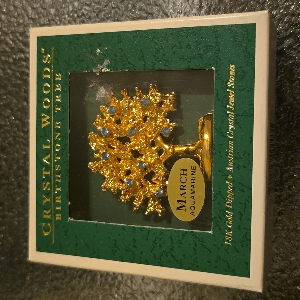 Crystal Woods - Birthstone Tree - March - NWT